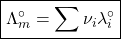 \boxed{\Lambda_m^\circ=\sum\nu_i\lambda_i^\circ}