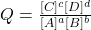 Q=\frac{[C]^c[D]^d}{[A]^a[B]^b}