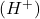 (H^+)
