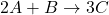 2A+B\rightarrow3C