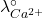 \lambda^\circ_{Ca^{2+}}