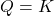 Q=K