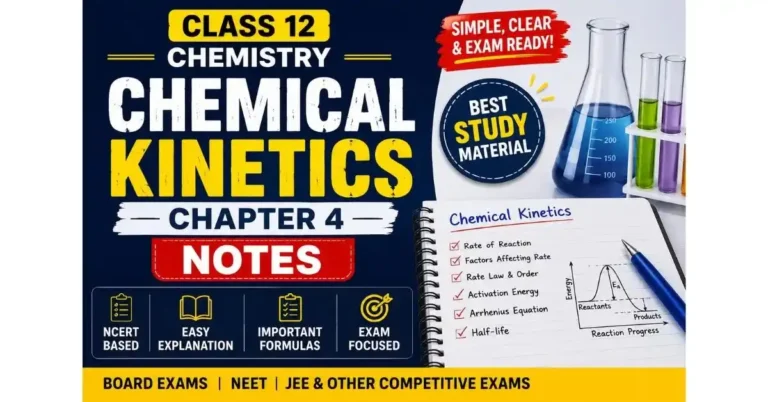 Chemical Kinetics Class 12 Notes Chapter 4 | Chemistry Notes PDF