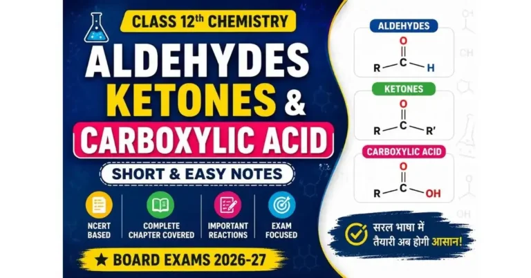 Aldehydes Ketones and Carboxylic Acid Notes Class 12 PDF