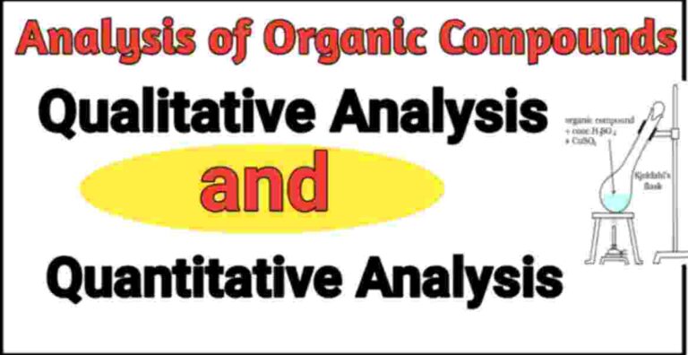 Analysis of Organic Compounds: Short and Easy Notes for class 11th