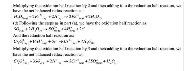 Ncert Solution of Redox Reactions: Class 11 Free Pdf Download 