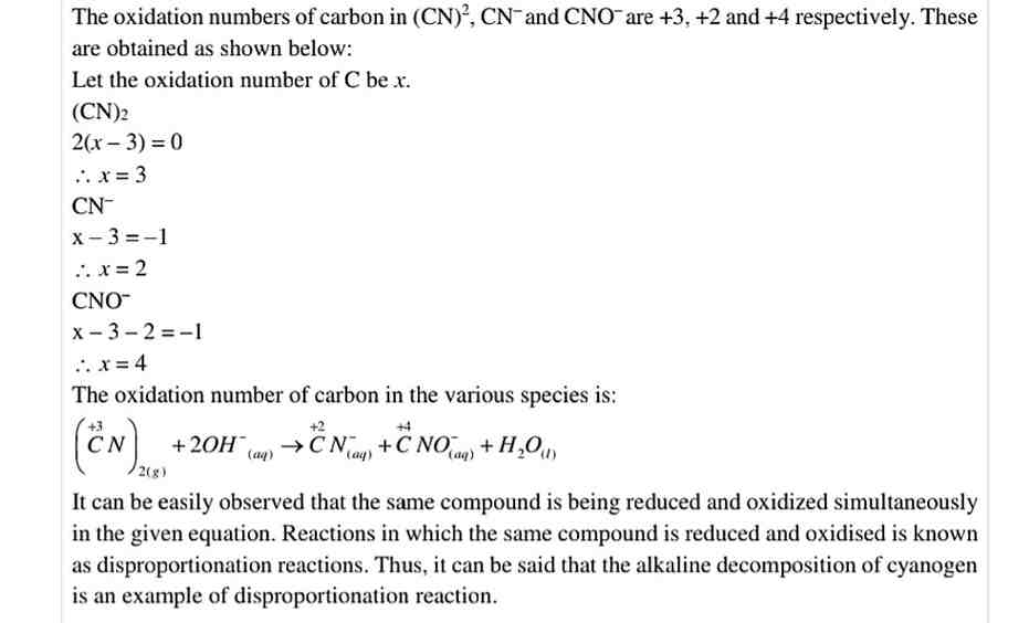 Ncert Solution of Redox Reactions: Class 11 Free Pdf Download 