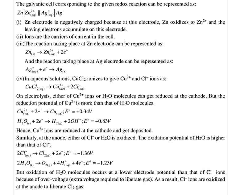 Ncert Solution of Redox Reactions: Class 11 Free Pdf Download 