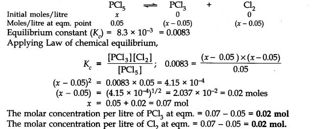 Ncert solutions of chemical equilibrium class 11 pdf: free download 