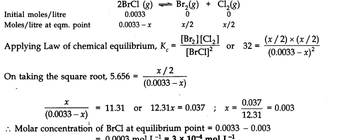 Ncert solutions of chemical equilibrium class 11 pdf: free download 