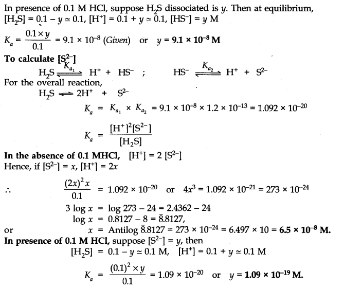 Ncert Solution of Ionic Equilibrium: Class 11th Free Pdf download 