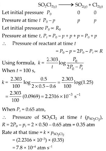 Ncert Solutions of Chemical Kinetics: Free Pdf Download for Chemistry 12th 