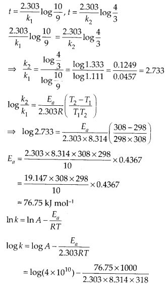 Ncert Solutions of Chemical Kinetics: Free Pdf Download for Chemistry 12th 