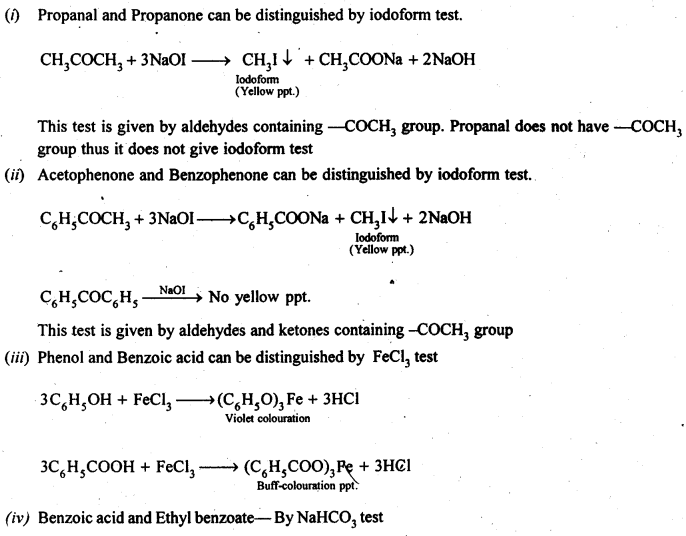 Aldehydes Ketones Carboxylic acids: Ncert Solution Free Pdf Download For 12th 