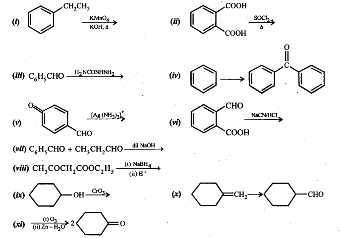 Aldehydes Ketones Carboxylic acids: Ncert Solution Free Pdf Download For 12th 