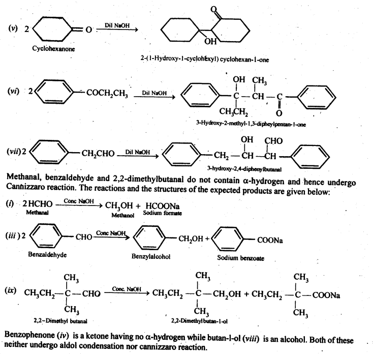 Aldehydes Ketones Carboxylic acids: Ncert Solution Free Pdf Download For 12th 