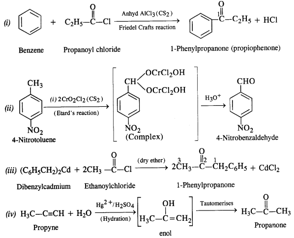 Aldehydes Ketones Carboxylic acids: Ncert Solution Free Pdf Download For 12th 