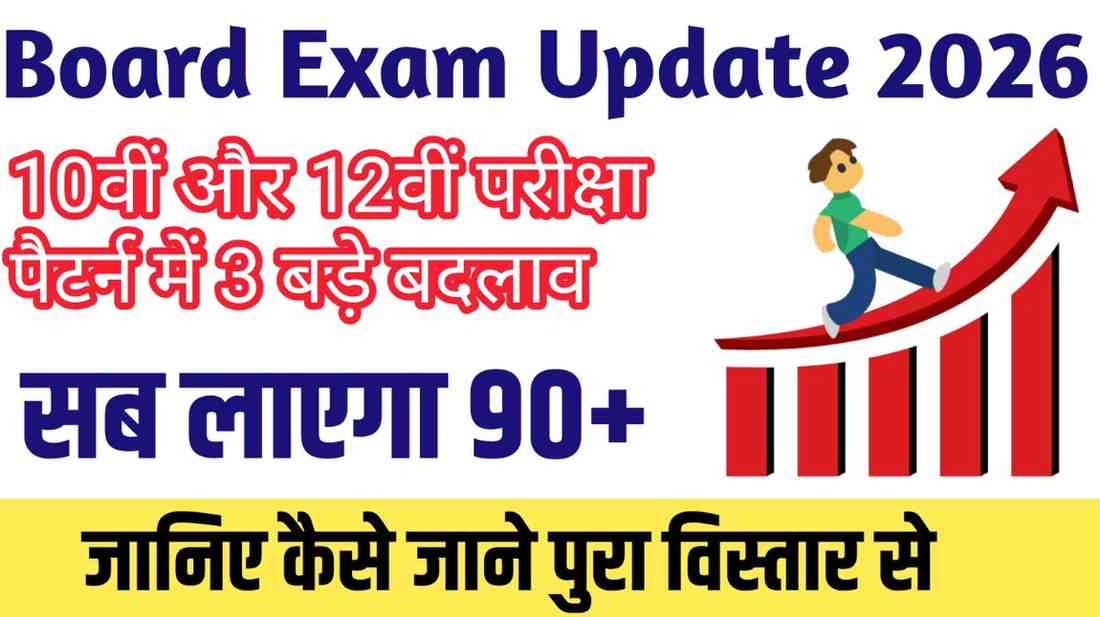 Board Exam Update 2026: 10वीं और 12वीं परीक्षा पैटर्न में 3 बड़े बदलाव, छात्रों को मिली बड़ी राहत