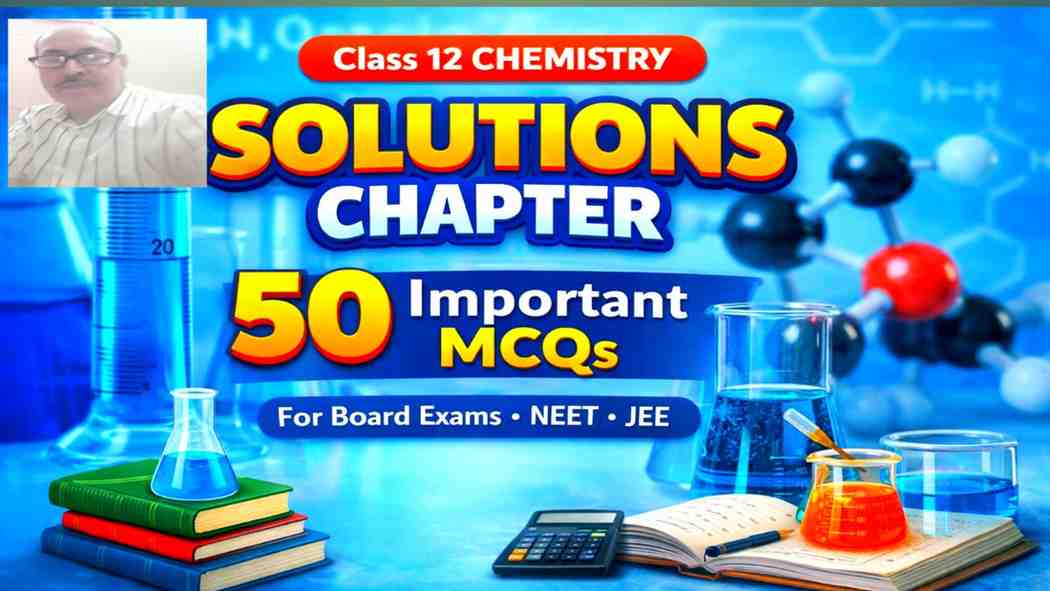 Class 12 Chemistry Solutions MCQs – 50 Most Important Questions with Answers