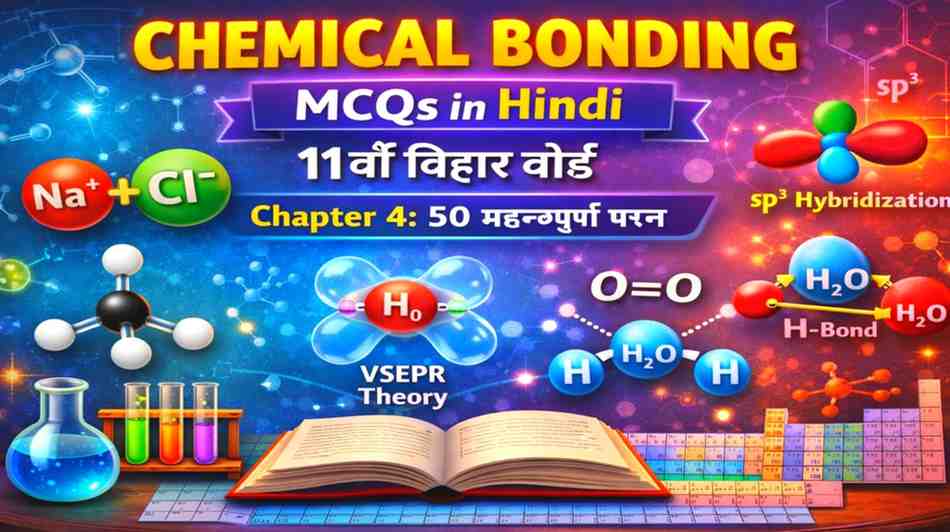Chemical bonding concepts and MCQs in Hindi