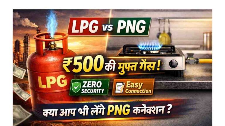 PNG Connection Benefits 2026: ₹500 Free Gas, Zero Security & LPG vs PNG Full Details