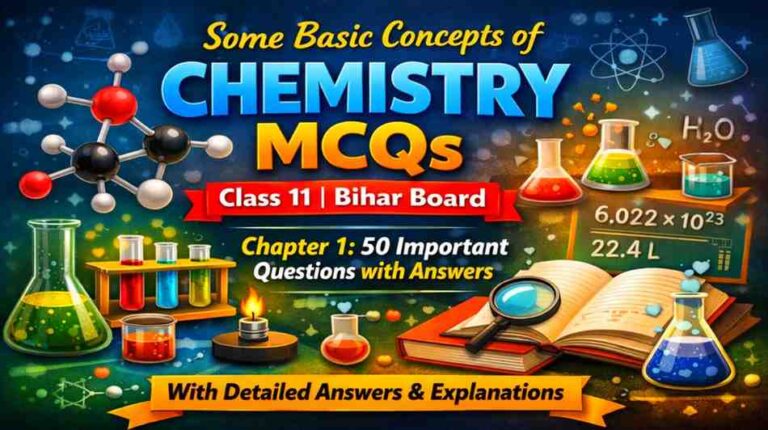 Some Basic Concepts of Chemistry MCQs Class 11 Bihar Board | Chapter 1 Important Questions with Answers